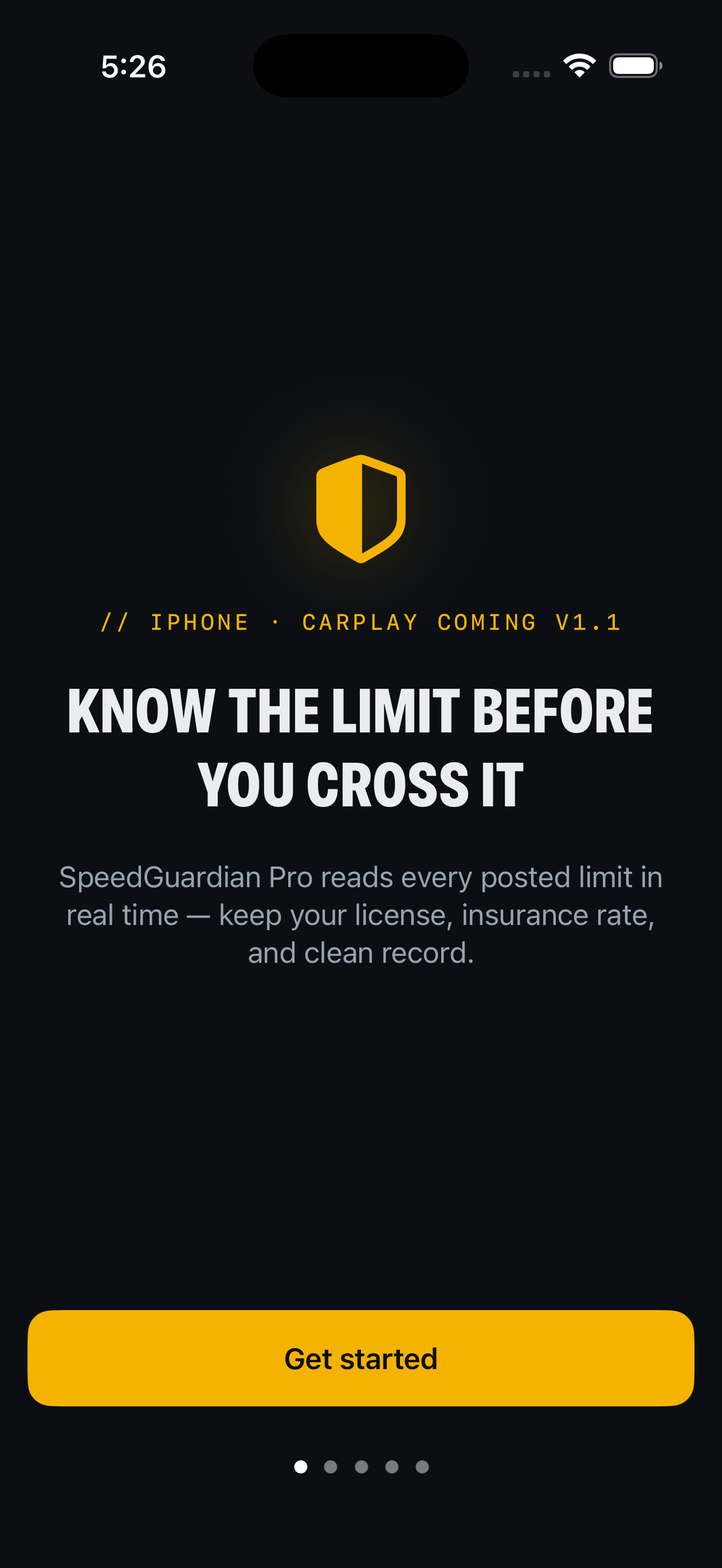 SpeedGuardian Pro onboarding